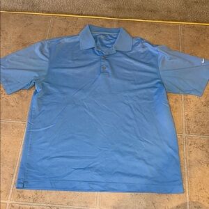 Nike Blue Polo Shirt Classic Design